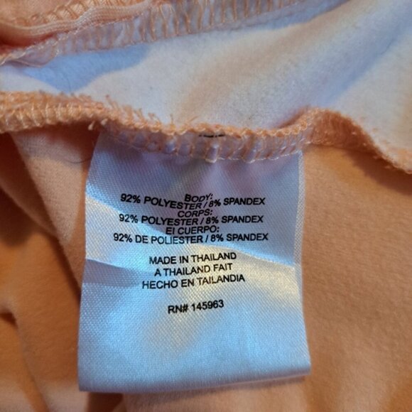 Turtles & Tees girls size L or 10/12 hoodie GUC peach with pink - Picture 5 of 5